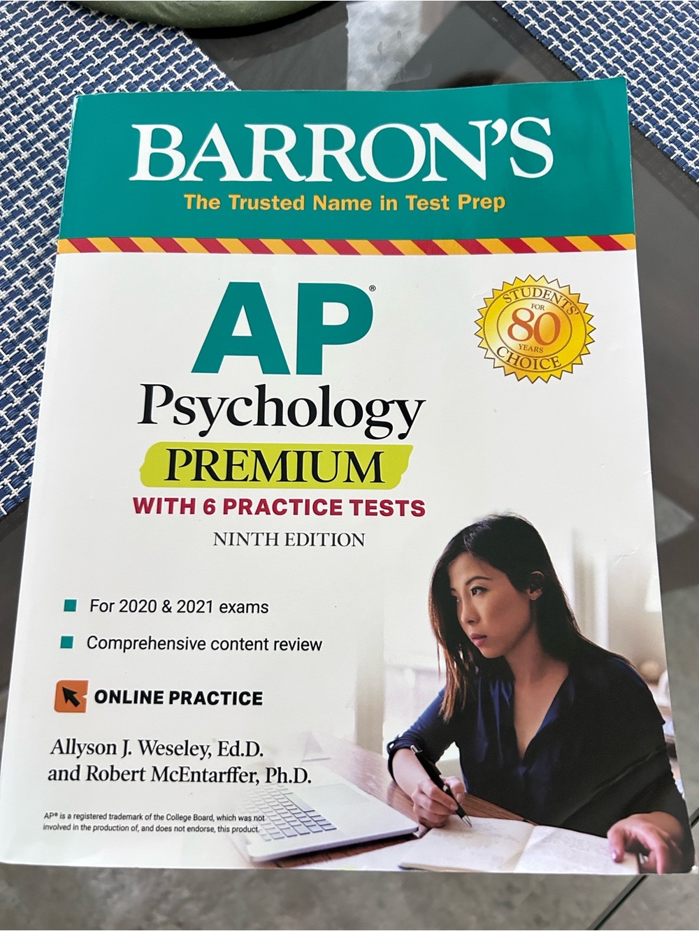 Barron's AP Psychology Premium Study Guide - White/Teal